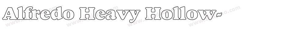 Alfredo Heavy Hollow字体转换